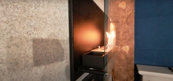 Настенный биокамин Firezo Taglio vetro 1100